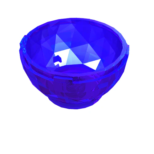 Part 24130 – Container, Faceted, 4 x 4 x 1 2/3, Dragon Egg Bottom
