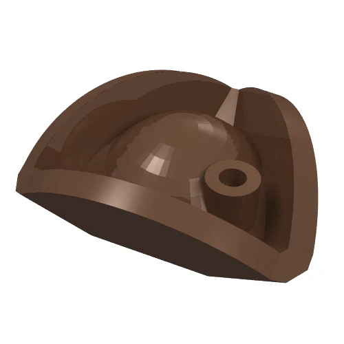 Del 2544 – Minifigur, Huvudbonadsmössa, Pirat Tricorne / Triangel