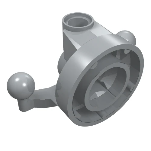 Part 11949 – Technic, Steering Wheel Hub Holder with 2 Pin Holes and 2 Tow Ball Arms