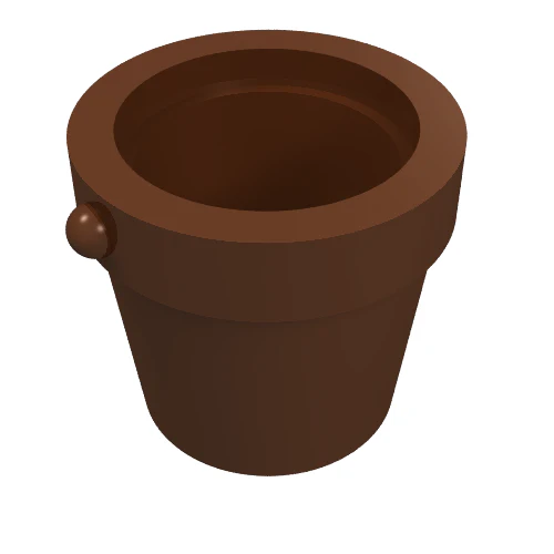 Del 95343 – Minifigur, redskapshink 1 x 1 x 1 avsmalnande med handtagshållare