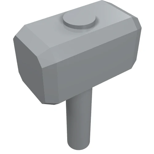 Del 75904 – Minifigur, redskapsredskapsslägga (Mjolnir, Hammer)