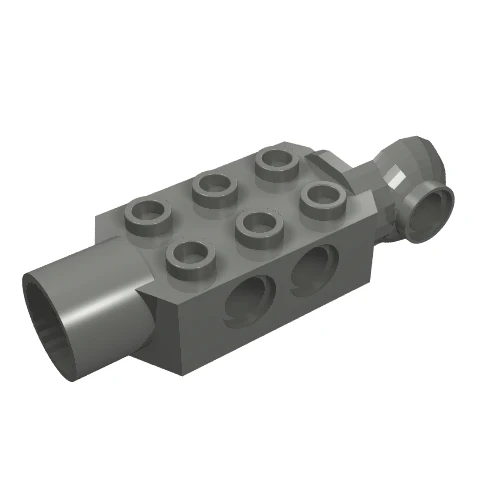 Part 47432 – Technic, Brick Modified 2 x 3 with Pin Holes, Rotation Joint Ball Half Vertical, and Rotation Joint Socket