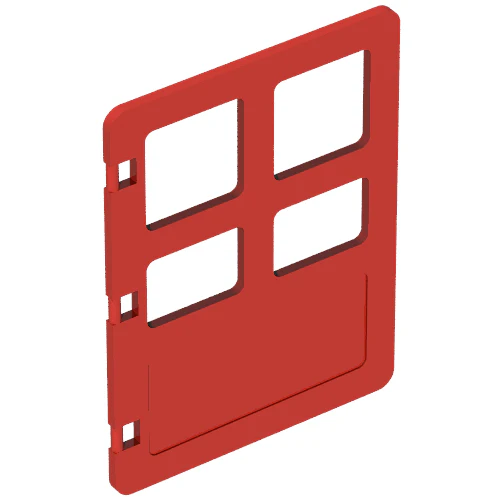 Part 2205 – Duplo Door / Window Pane 1 x 4 x 4 with Four Panes Different Sizes