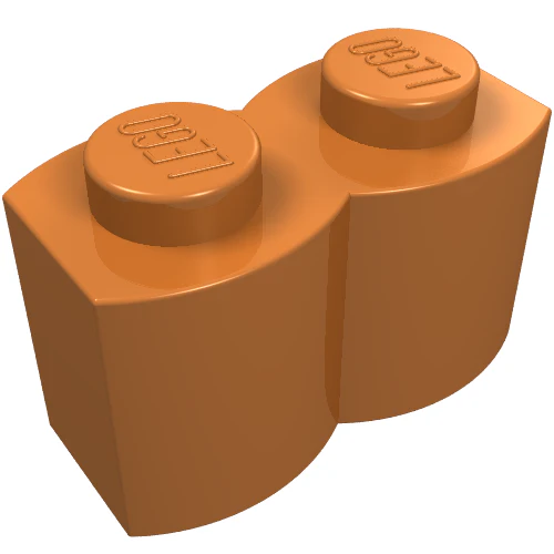Del 30136 – Brick, Modifierad 1 x 2 med loggprofil