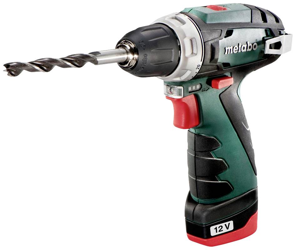 Metabo PowerMaxx BS 600079500 Borrskruvdragare batteri 12 V 2 Ah Li-Ion inkl. 1x batteri