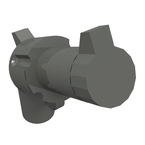 Del 30132 – minifigur, vapenpistol, pistolrevolver – stor pipa och fast handtag