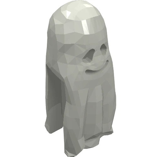 Del 2588 – Minifigur, huvudbonadsskydd, spökhölje med leende