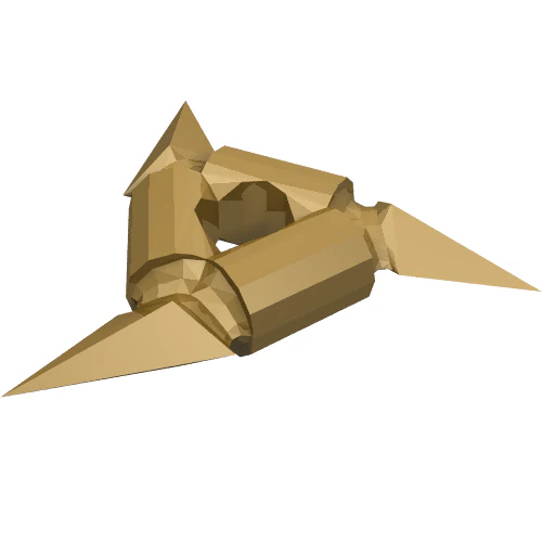 Del 93058 – Minifigur, vapenkaststjärna (Shuriken) med mjuka grepp
