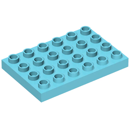 Part 25549 – Duplo, Plate 4 x 6
