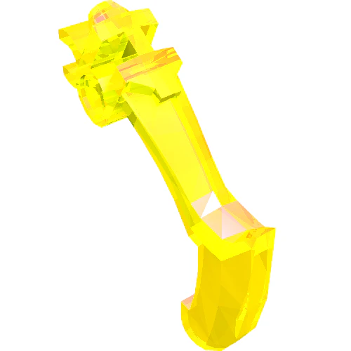 Del 20252 – Bionicle vapenklo – böjd och skårad med klämma