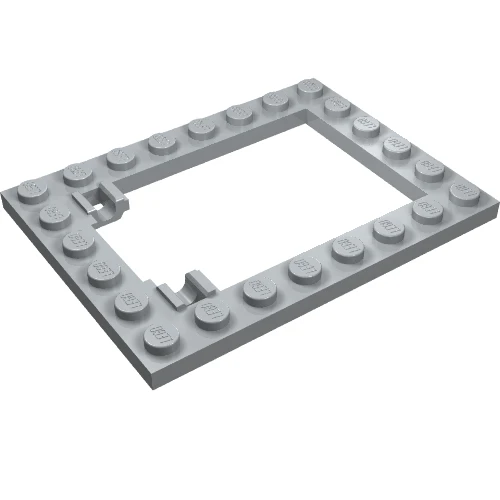 Del 92107 – Plåt, modifierad 6 x 8 fälldörrsram horisontell (långa stifthållare)