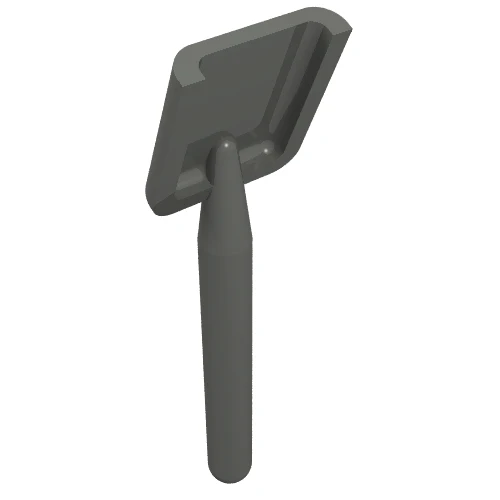 Del 3837 – Minifigur, redskapsskyffel / spade – Handtag med rund ände