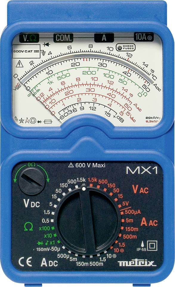 Metrix MX1 Handmultimeter analog CAT III 600 V