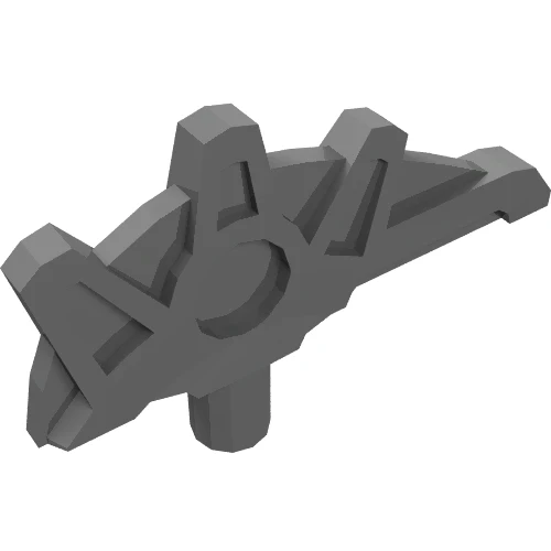 Del 19179 – Minifigur, vapenblad med stång och 3 spikar