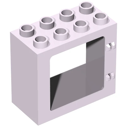 Part 61649 – Duplo Door / Window Frame 2 x 4 x 3 Flat Front Surface, Completely Open Back
