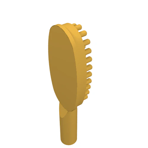 Del 3852b – Minifigur, redskapshårborste – 10 mm handtag