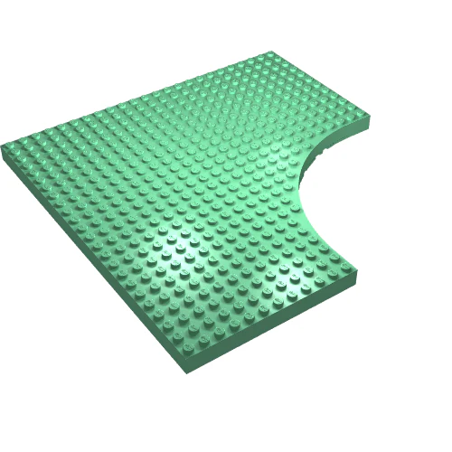 Part 6161 – Brick, Modified 24 x 24 without 12 x 12 Quarter Circle
