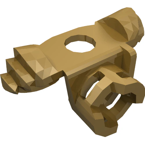 Del 98132 – Minifigure Armor Axelskydd med skida för två Katanas
